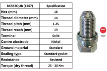 Spark Plug Vauxhall Saab 00-15