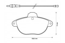 BRK PAD SET FT CITRO?N 95-03