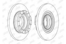 PR BRK DISC R FORD TOURNEO CUSTOM TRANSIT 12-21