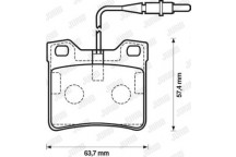 BRK PAD SET R MERCEDES PEUGEOT 89-03