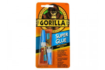 Gorilla 4044101 Super Glue 3g Twin Pack - Fast-Setting High