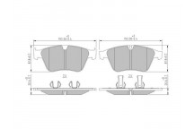 BRK PAD SET FT MERCEDES 06-11