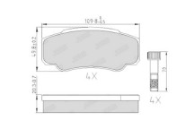 Brake Pad Set - Disc Brake Citroen Fiat Peugeot 01-11
