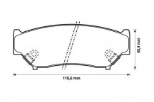 Brake Pad Set - Disc Brake Suzuki 90-05