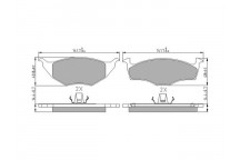BRK PAD SET FT VW 99-05