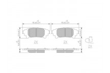 BRK PAD SET R LEXUS 12-25