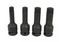 Laser Tools 4392 4 Piece Spline Bit Set 1/2D