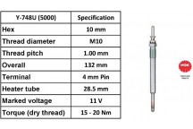 Glow Plug BMW KIA Saab Vauxhall 95-09