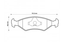 BRK PAD SET FT&R FERRARI FORD MAZDA 80-05