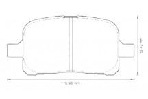 BRK PAD SET FT LEXUS TOYOTA 96-06
