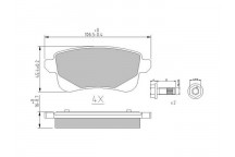 Brake Pad Set - Disc Brake Nissan Renault 08-23