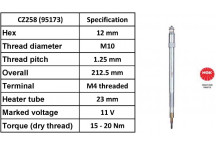 Glow Plug Nissan Renault 00-10