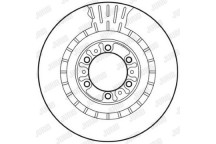 SINGLE BRK DISC FT MITS PAJERO SPORT SHOGUN 99-08