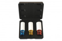 Laser Tools 6294 3 Piece Alloy Wheel Nut Sockets 1/2D