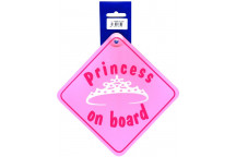 Princess On Board Sticker
