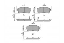 BRK PAD SET FT TOYOTA 89-02