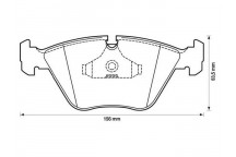 BRK PAD SET FT BMW PEUGEOT 85-11