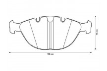 BRK PAD SET FT BMW 01-06