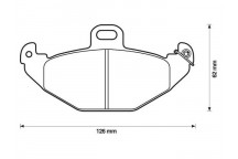 BRK PAD SET R RENAULT 93-01