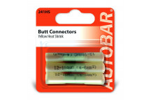 Autobar Heat Shrink Butt Connectors Yellow Pack of 3