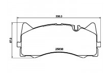 Brake Pad Set - Disc Brake Mercedes 14-23