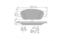 Brake Pad Set - Disc Brake Jaguar 99-07