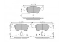 BRK PAD SET FT TOYOTA 97-03