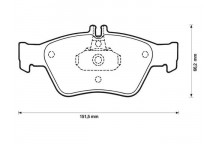 BRK PAD SET FT MERCEDES 93-04