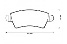 BRK PAD SET FT PEUGEOT 93-09