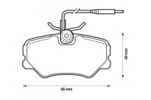 BRK PAD SET FT CITRO?N PEUGEOT 87-02