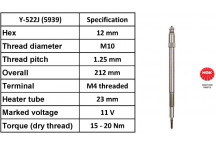 Glow Plug Nissan Renault 00-10