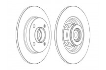 SGL BRK DISC R CITR C4 PEUG 307 CC SW 01-11