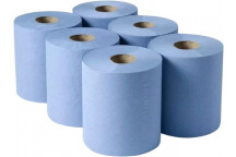 Fourstones DELTA6B 2-Ply Blue Paper Rolls - 150m x 170mm (Pa