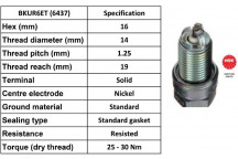 Spark Plug Fiat Seat VW 96-10