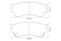 BRK PAD SET FT KIA 96-07