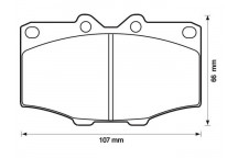 BRK PAD SET FT TOYOTA 69-05