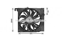 CLG FAN JAGU F TYPE XK8 09-23