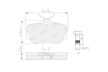 BRK PAD SET R VW 90-03