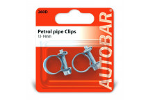 Autobar Petrol Pipe Clips 12?14mm Pack of 2
