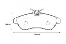 BRK PAD SET FT CITRO?N 02-12