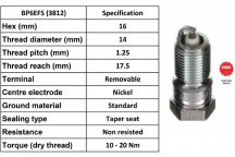 SPARK PLUG 4&6PERCAR BP6EFS