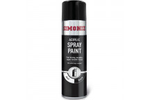 Simoniz SIMP17D Matt Black Acrylic Spray Paint 500ml - Smoot