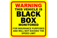 This Vehicle is Black Box Monitored Sticker
