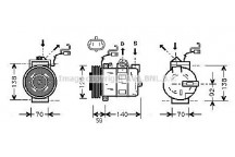CMPRSSR VAUXHALL VECTRA B 95-02