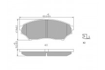 BRK PAD SET FT MITSUBISHI 94-12