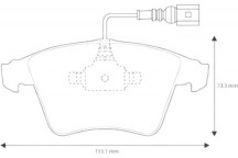 BRK PAD SET FT VW 03-15