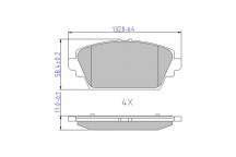 BRK PAD SET FT NISSAN 00-11