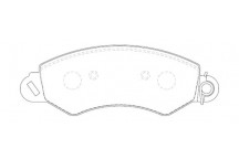 BRK PAD SET FT LDV 05-09