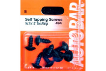 Autobar Self?Tapper Black Flange 10x1/2 Pack of 10