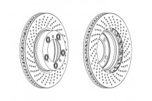 SGL BRK DISC FT LH PORSCHE 911 BOXSTER 97-13